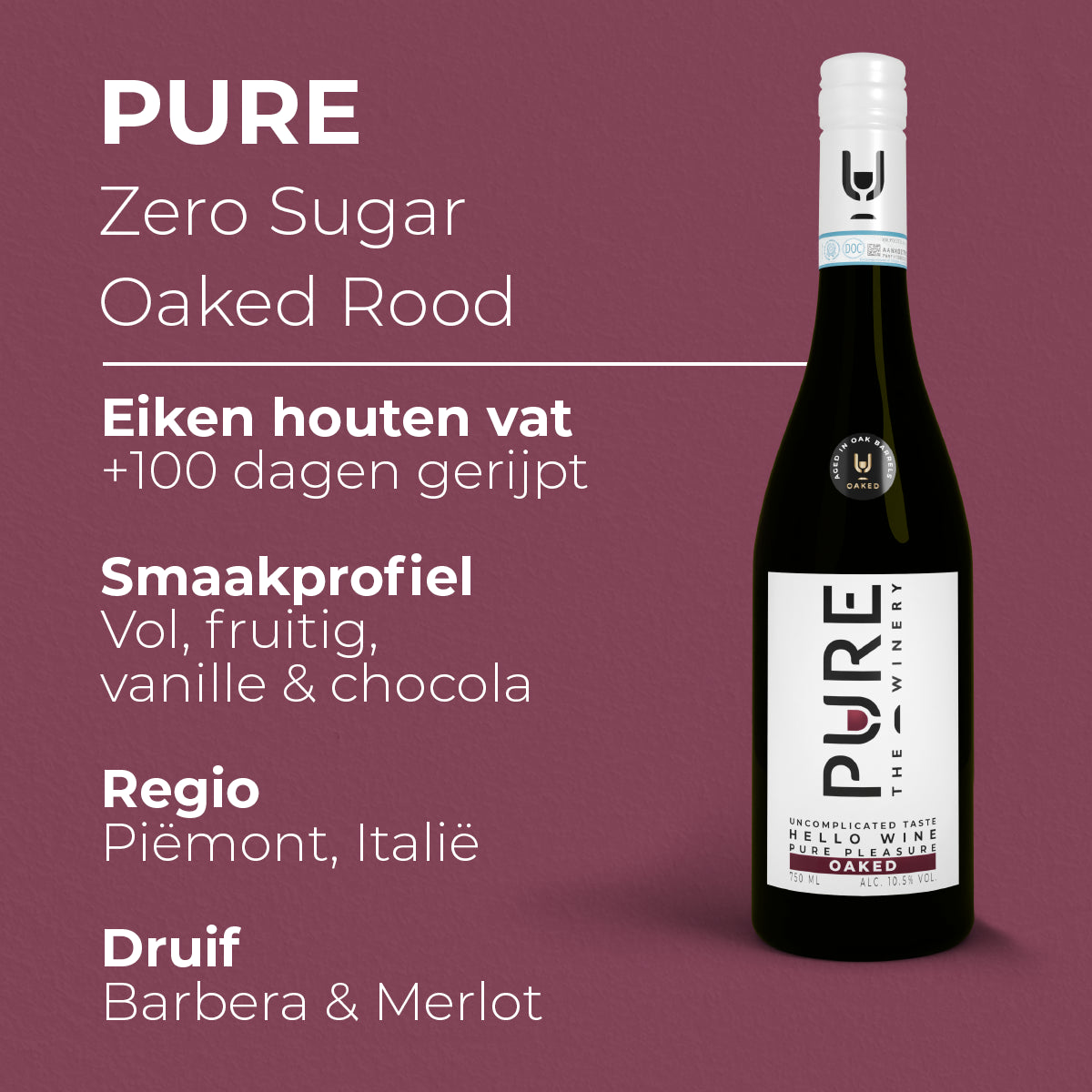 Egetræ Zero Sugar Rødvin